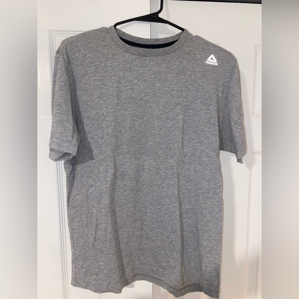 Reebok Men's Heather Gray Short Sleeve Tee